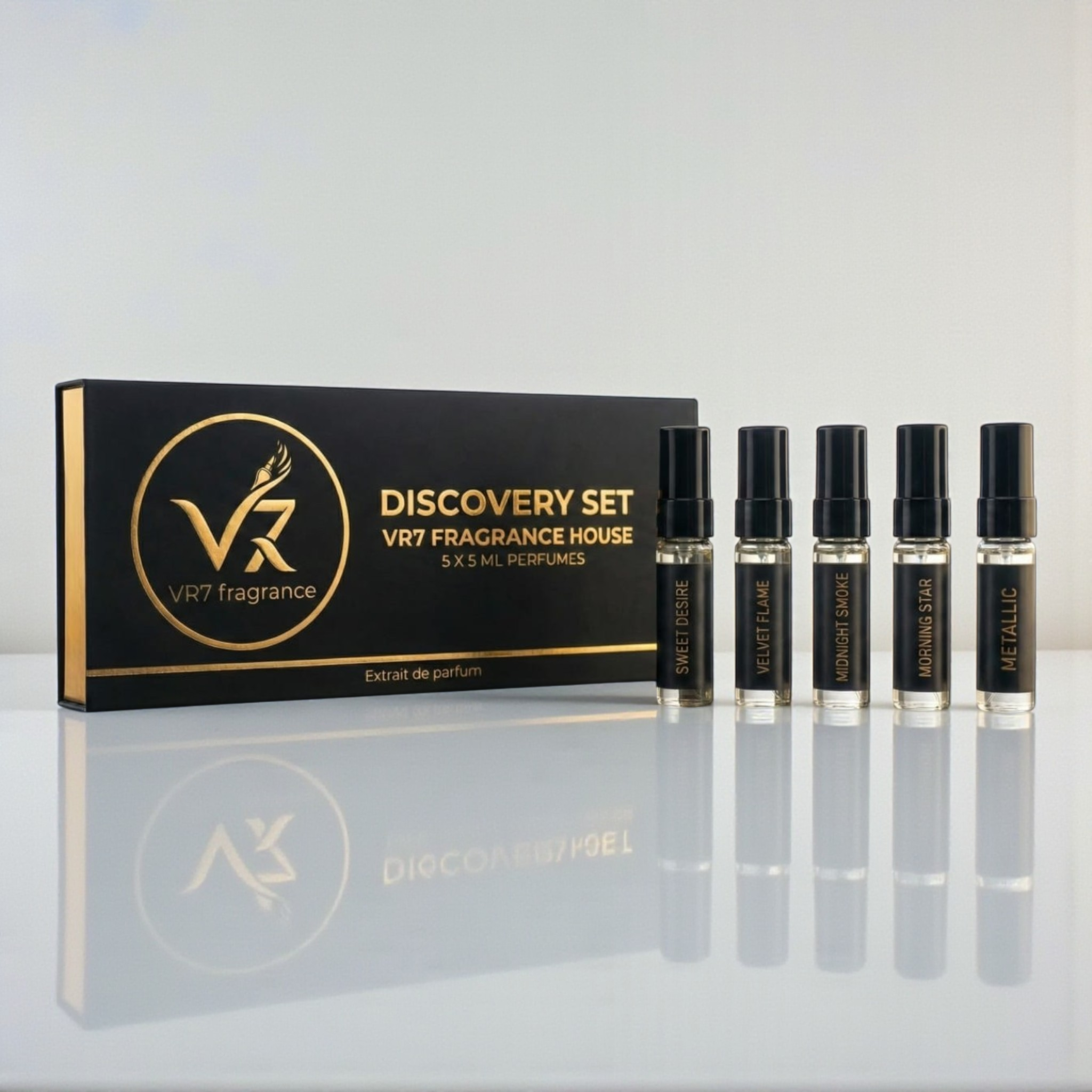discovery set collection by vr7 fragrance 5 bottles of 5 ml each 