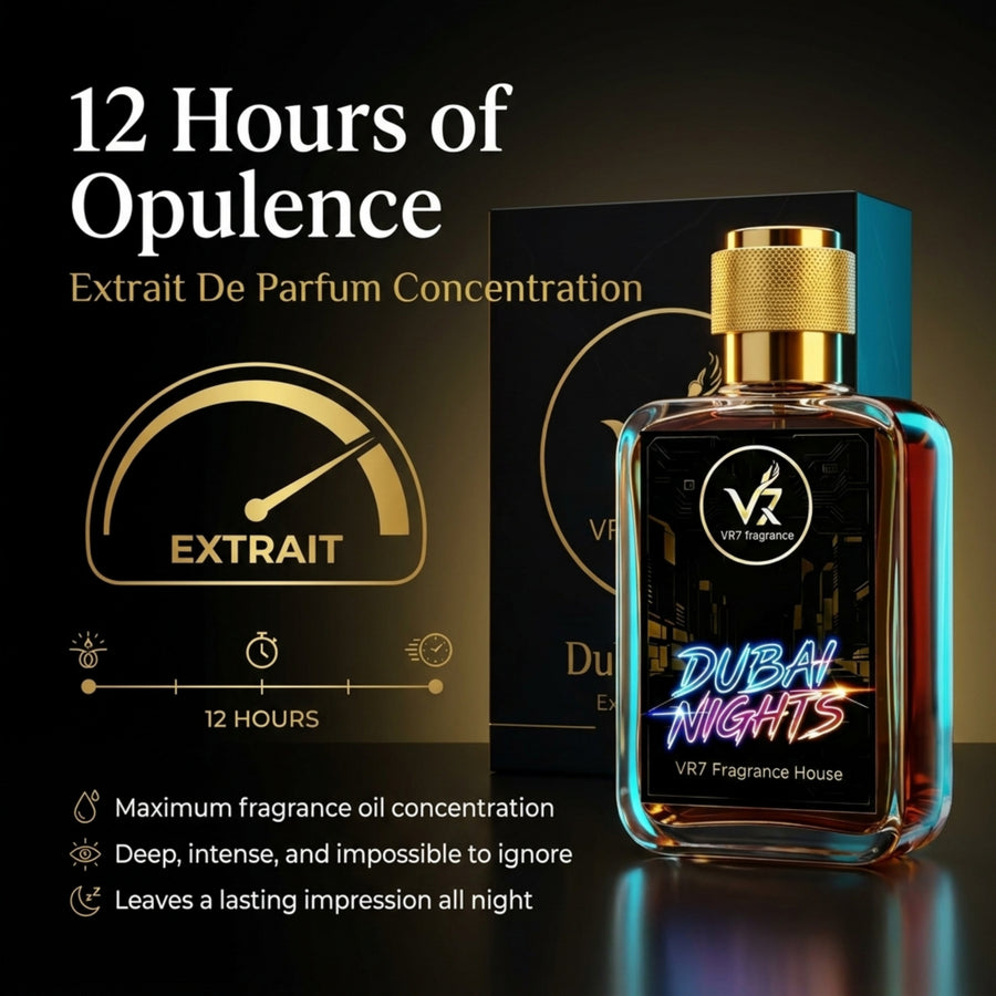 Dubai Nights | Oud Amber Tonka | Extrait de Parfum | VR7 Fragrance - VR7 Fragrance™ -