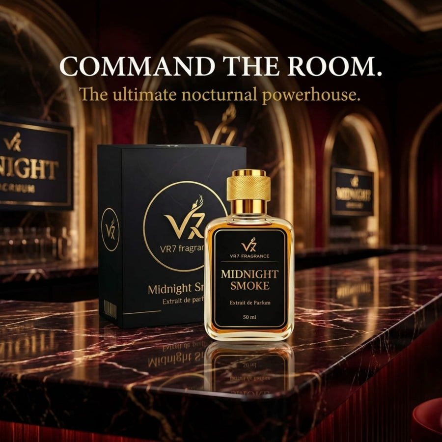 Midnight Smoke | Woody Spicy Oud Leather | Extrait de Parfum | VR7 Fragrance - VR7 Fragrance™ -