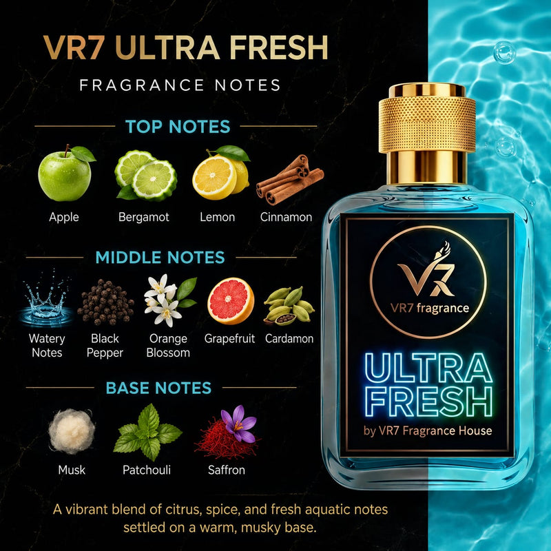 Ultra Fresh | Aquatic Lavender Musky | Extrait de Parfum | VR7 Fragrance