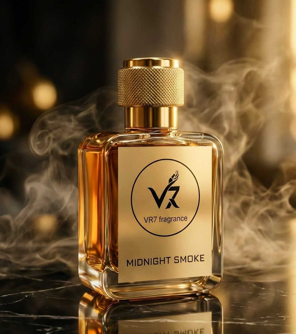 MIDNIGHT SMOKE perfume bottle BY VR7 Fragrance