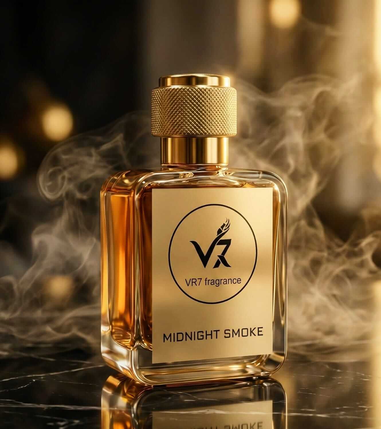 MIDNIGHT SMOKE perfume bottle BY VR7 Fragrance