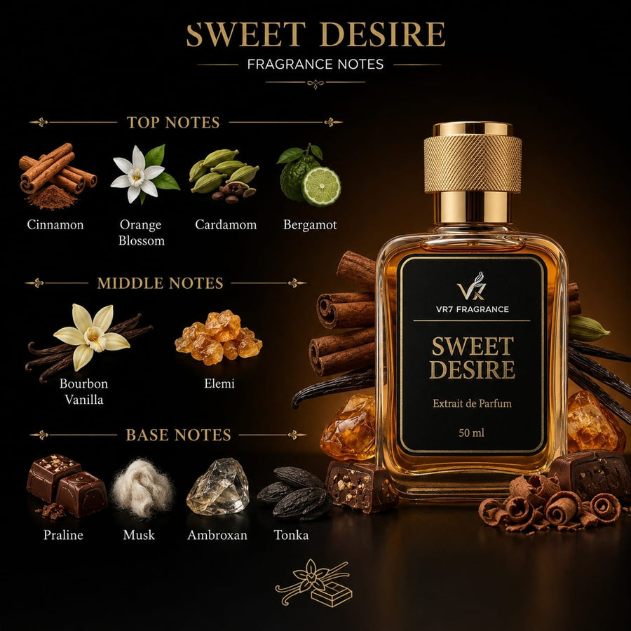 Sweet Desire | Vanilla Spicy Musky | Extrait de Parfum | VR7 Fragrance - VR7 Fragrance™ -