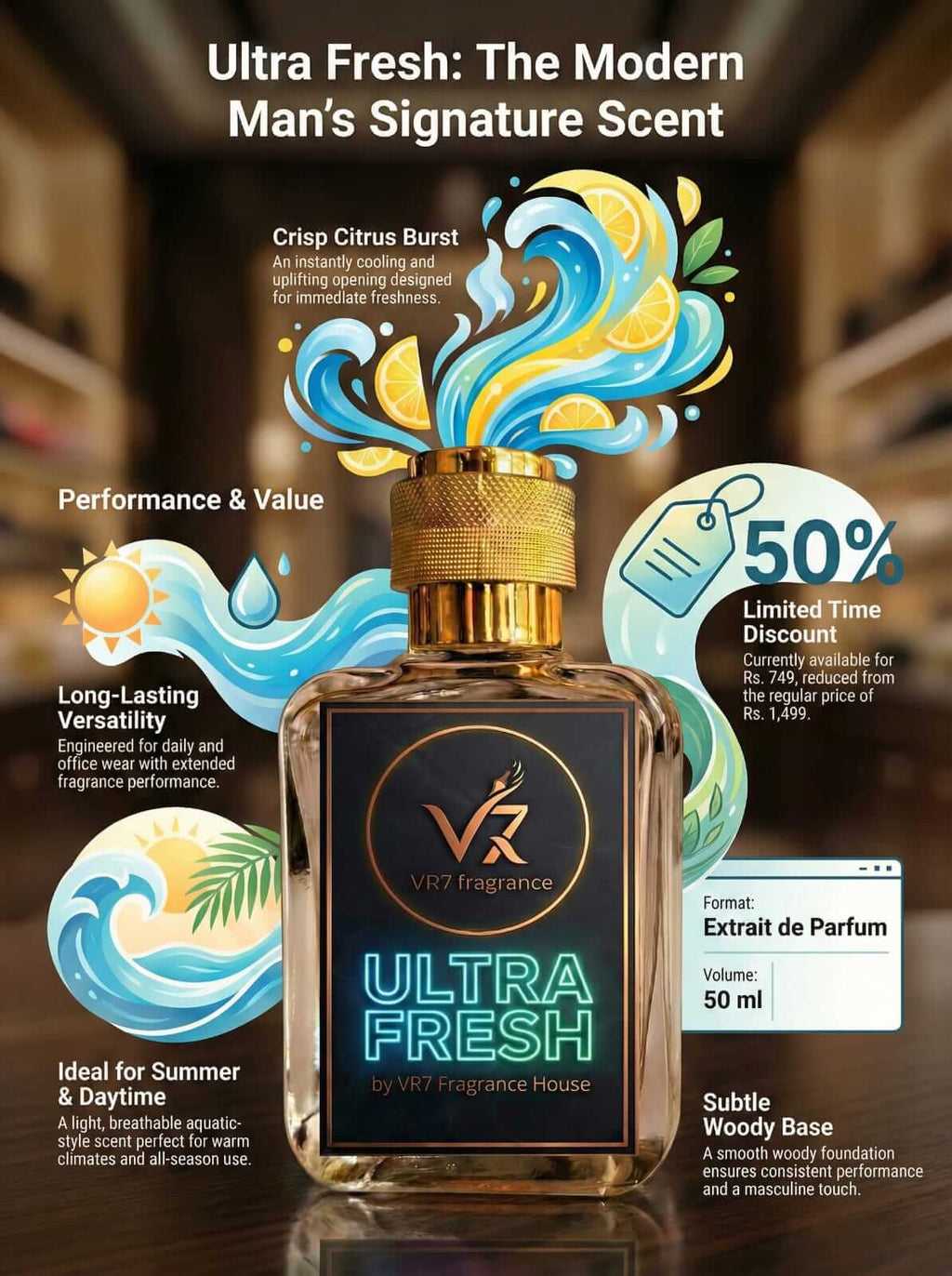 Ultra fresh | Extrait de parfum | VR7 Fragrance 