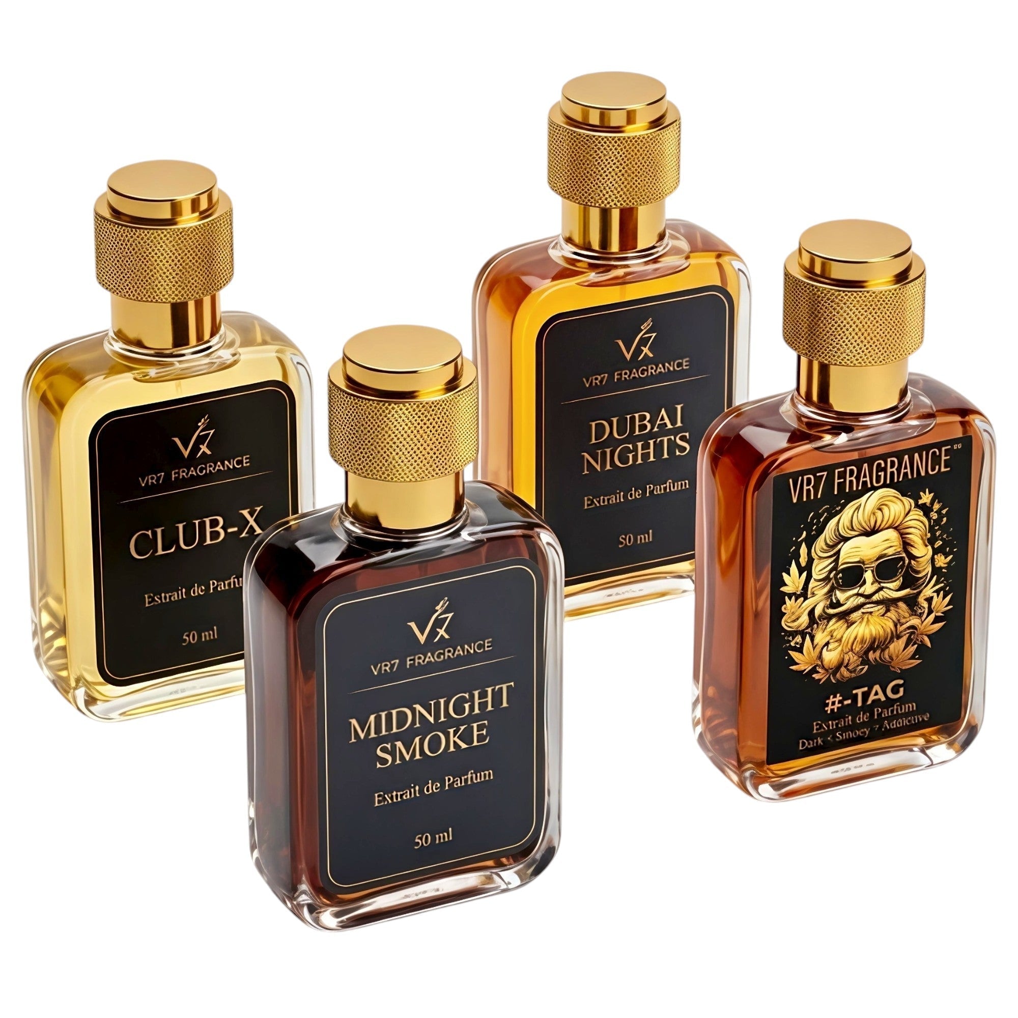 VR7 Alpha Male Collection | 4 x 50ml Extrait de Parfum Gift Set for Men - VR7 Fragrance™ -